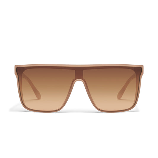 QUAY Nightfall Medium Sunglasses - Camel/Tan Rose