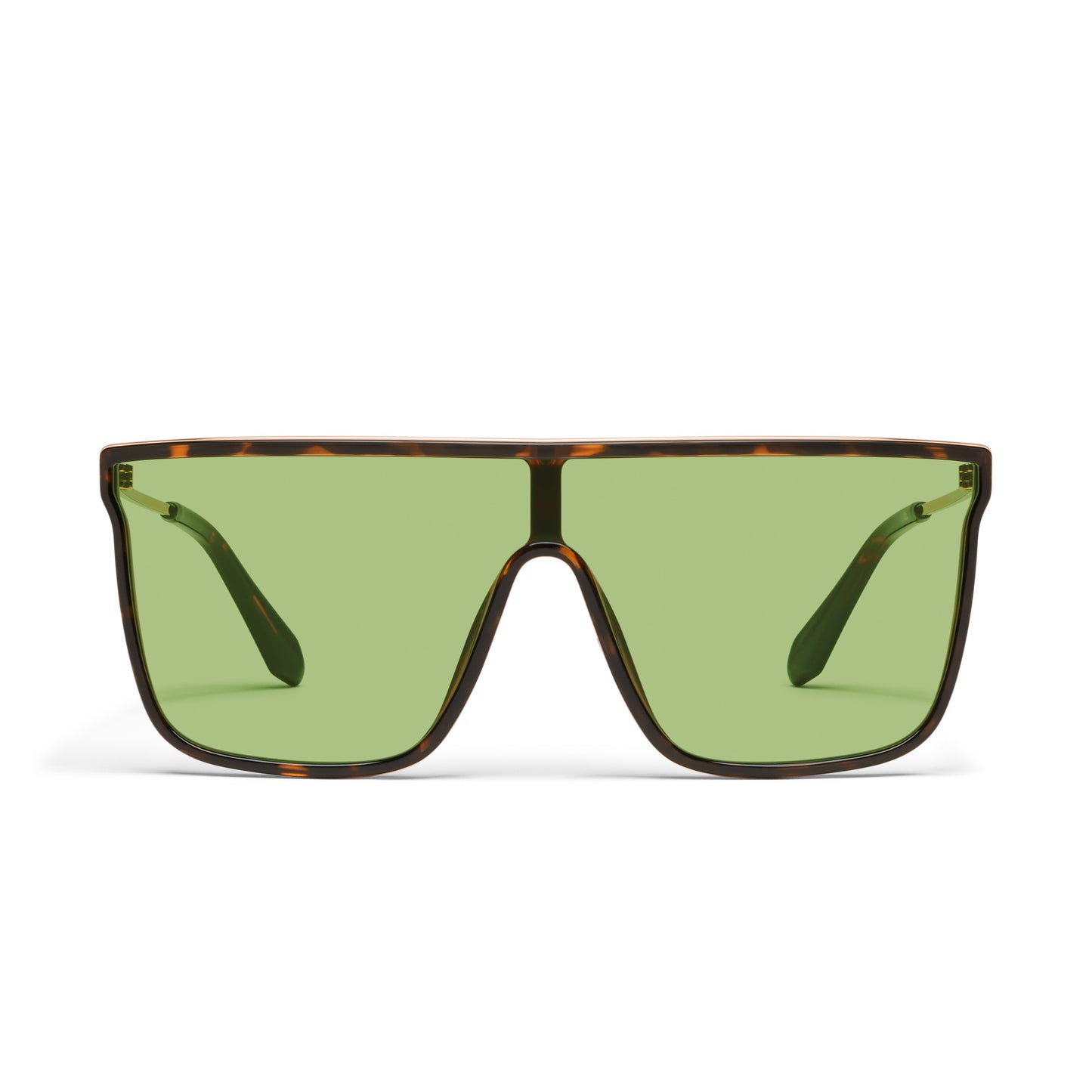 QUAY Nightfall Remixed Sunglasses - Dark Tort/Pistachio