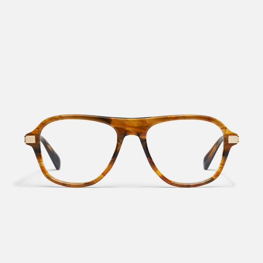 QUAY Not Sorry Optical Eyeglasses - Coffee Swirl (Exclusively In-Store)
