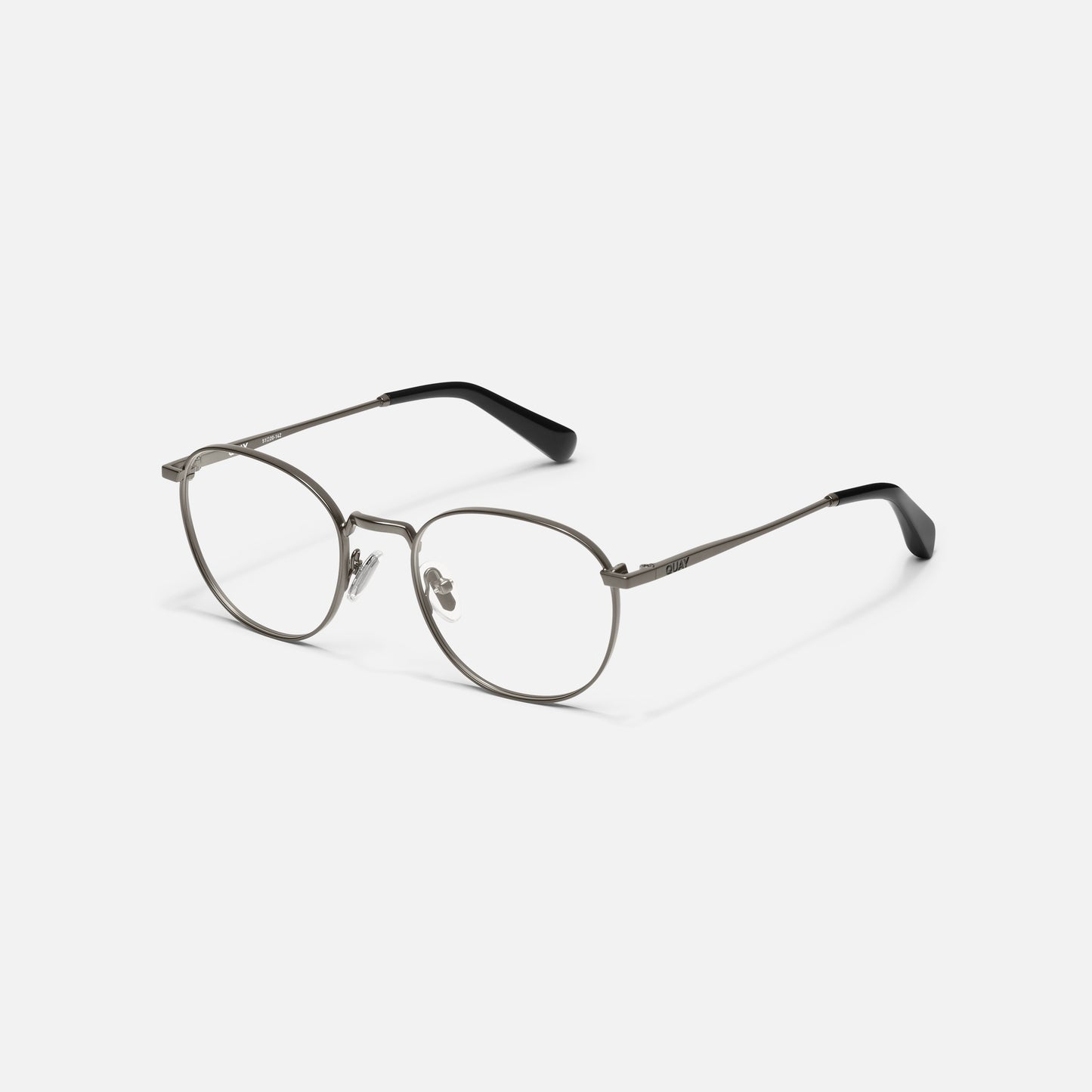 QUAY Off Script Optical Eyeglasses - Matte Gunmetal (Exclusively In-Store)