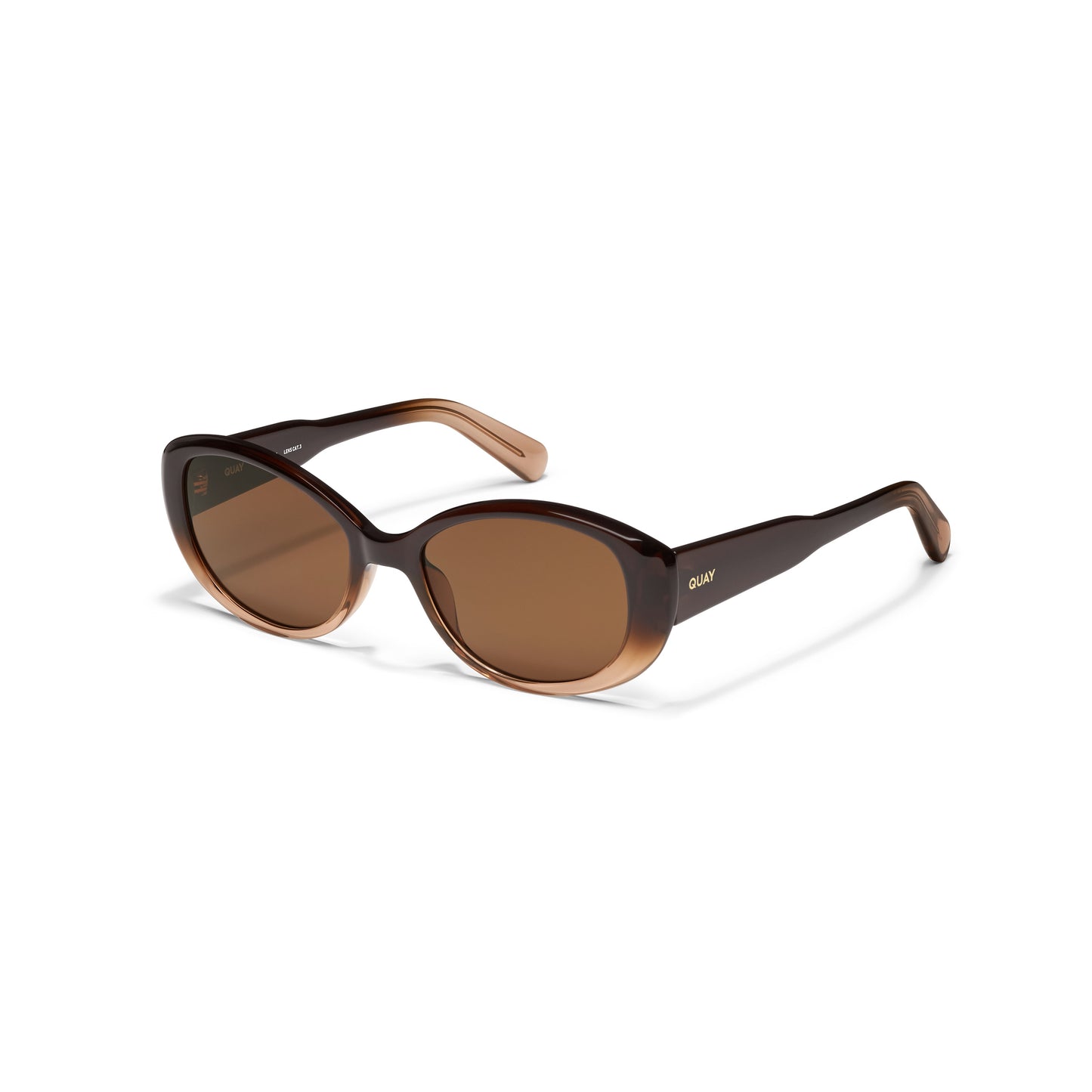 QUAY On Brand Sunglasses - Sepia Ombre/Brown