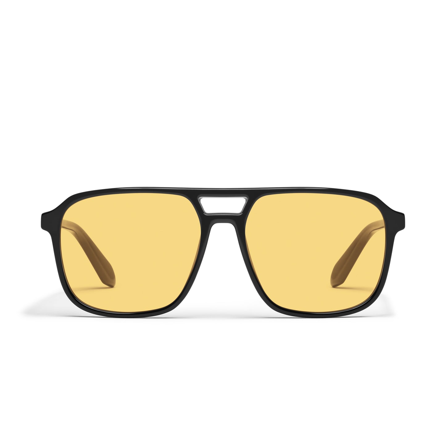 QUAY On The Fly Sunglasses - Black/Daisy