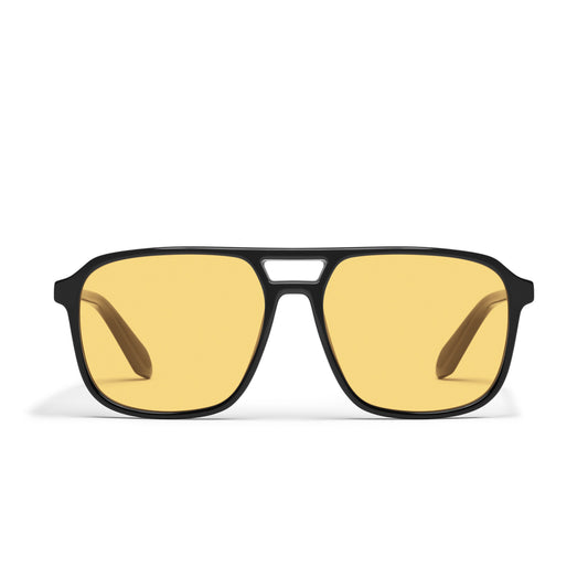 QUAY On The Fly Sunglasses - Black/Daisy