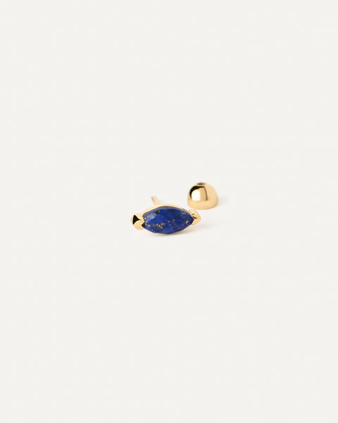PDPAOLA Lapis Lazuli Nomad Single Earring - 925 Sterling Silver / 18K Gold Plating