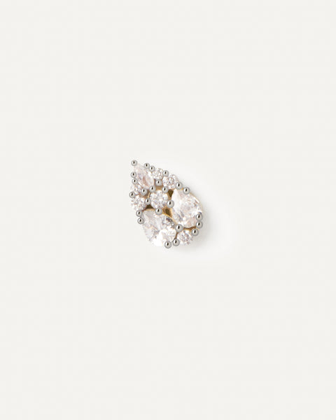 PDPAOLA Vanilla Single Earring - 925 Sterling Silver / 18K Gold Plating