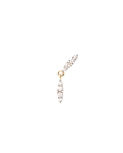 PDPAOLA Spice Single Earring - 925 Sterling Silver / 18K Gold Plating