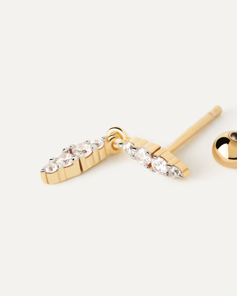 PDPAOLA Spice Single Earring - 925 Sterling Silver / 18K Gold Plating