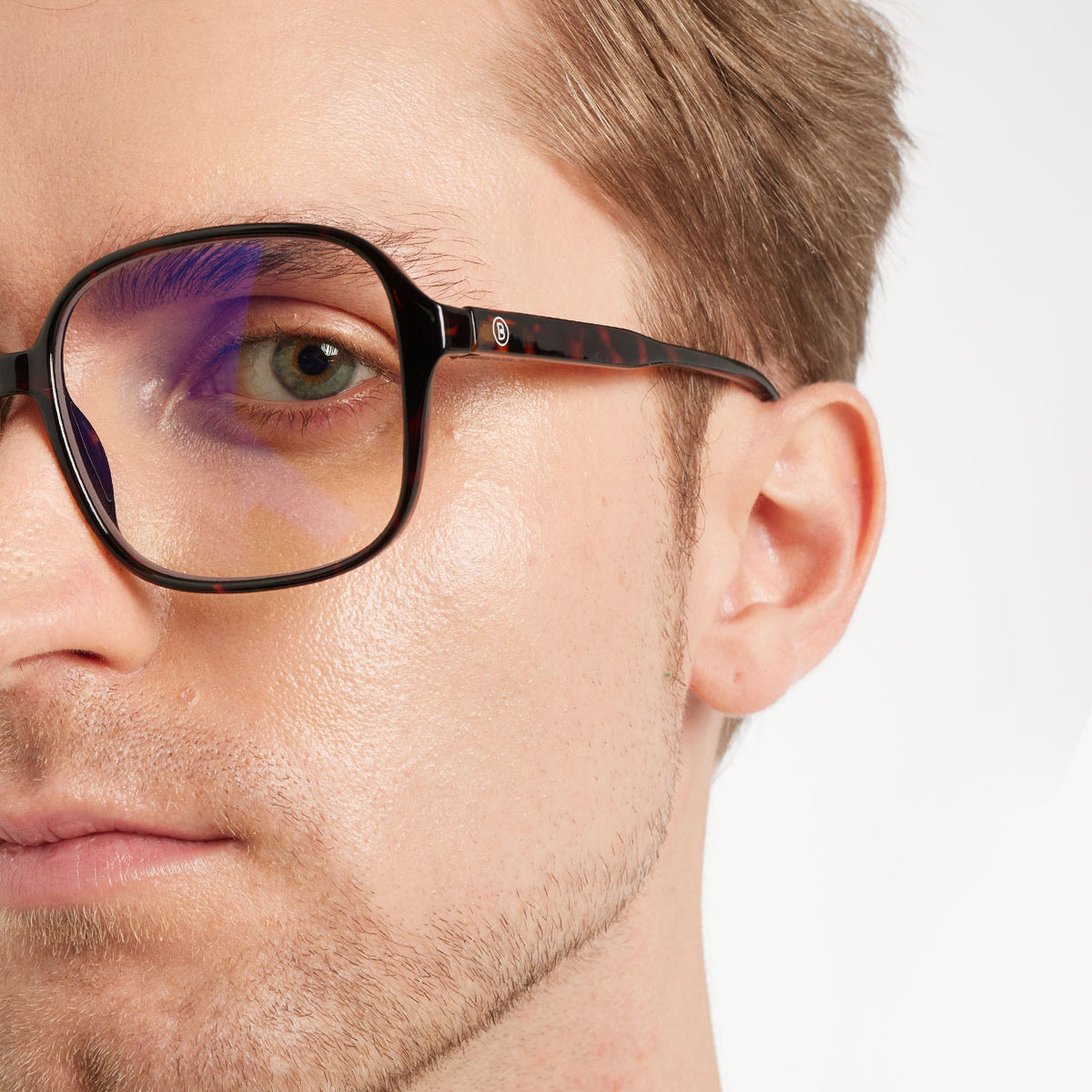 BARNER Pascal - Glossy Tortoise Blue Light Reading Glasses