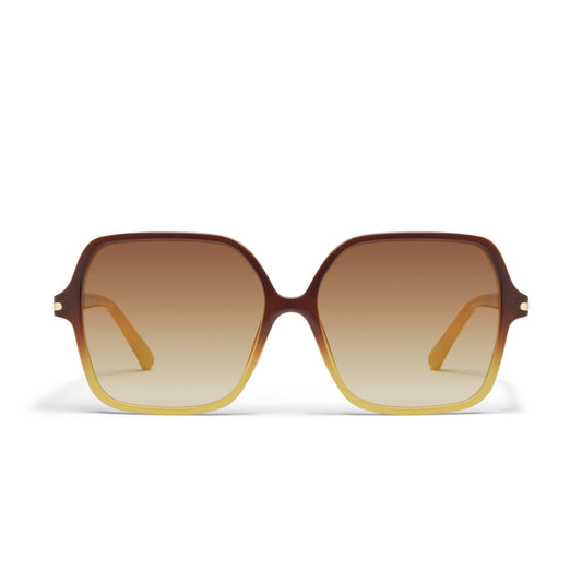 QUAY Press Tour Sunglasses - Daisy Ombre/Sepia