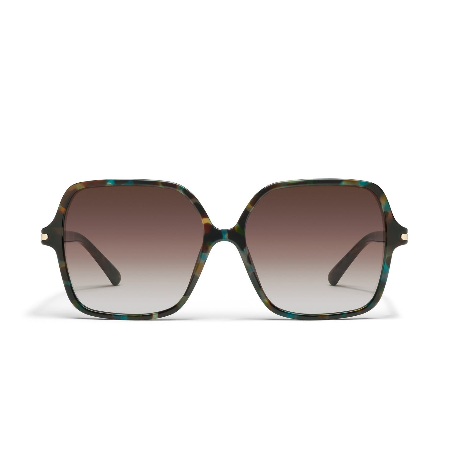 QUAY Press Tour Sunglasses - Olive Tort/Brown