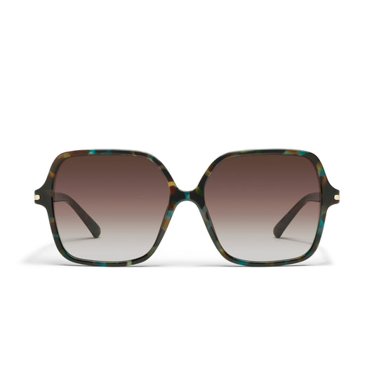 QUAY Press Tour Sunglasses - Olive Tort/Brown