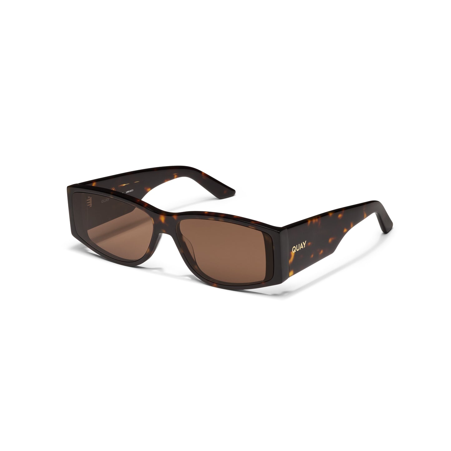 QUAY Not My Fault Sunglasses - Dark Tort/Brown