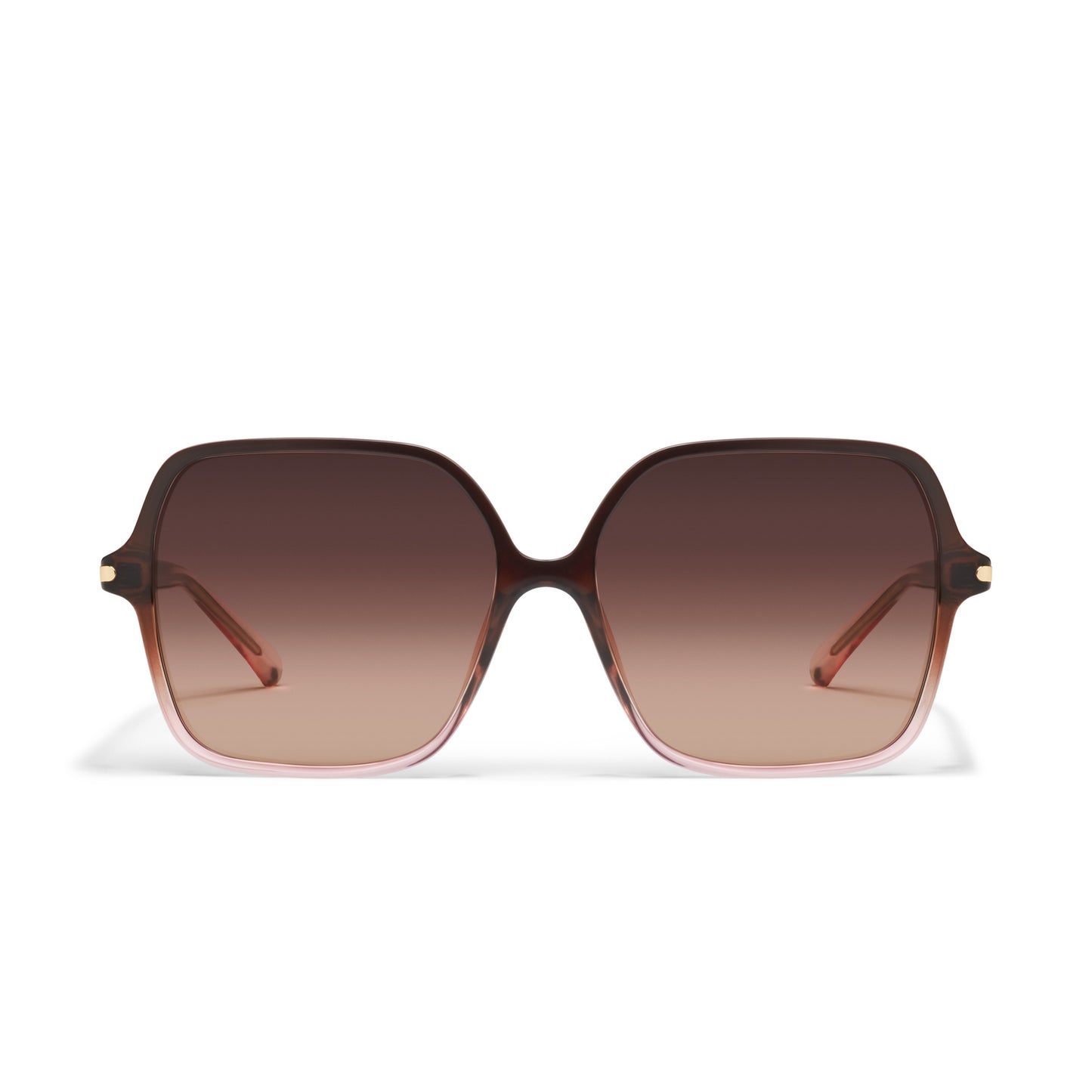 QUAY Press Tour Sunglasses - Chocolate Peony/Dark Fawn