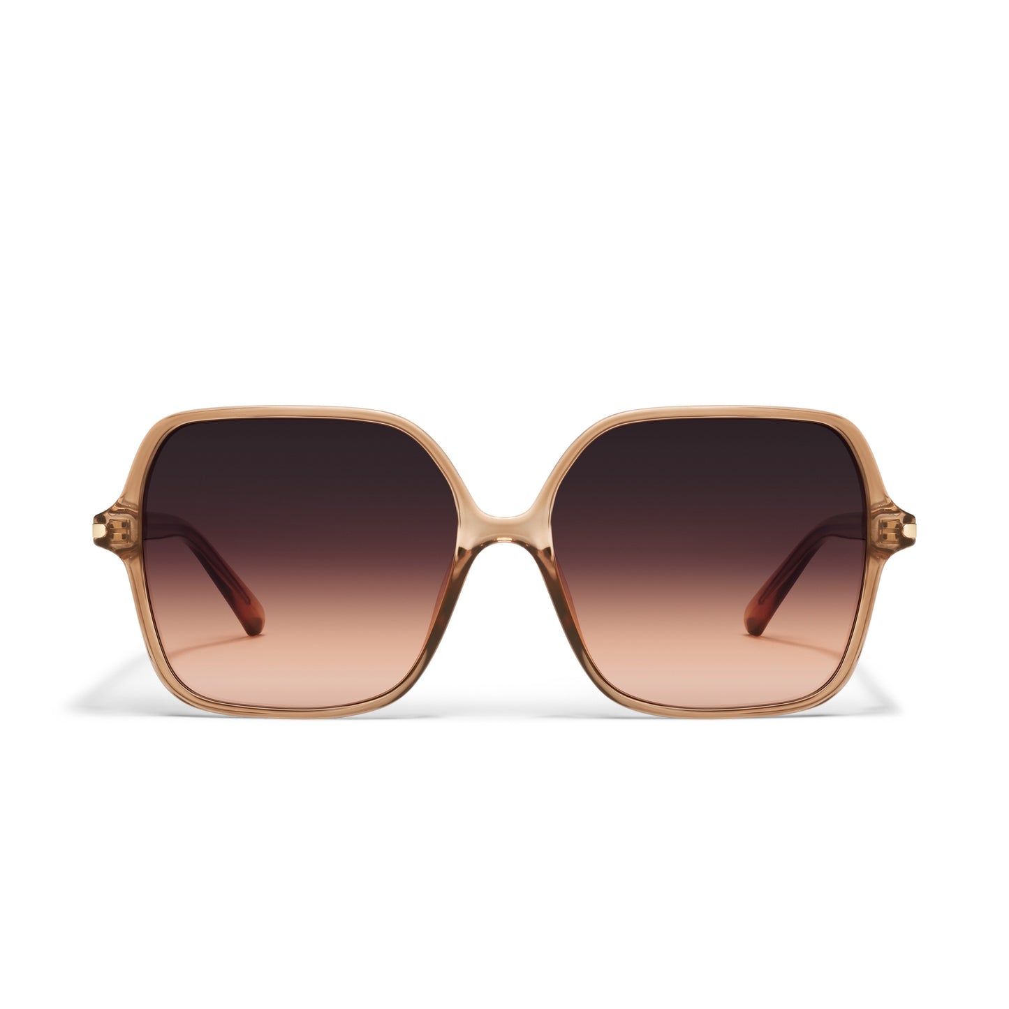 QUAY Press Tour Sunglasses - Ginger/Dark Brown Honey