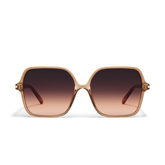 QUAY Press Tour Sunglasses - Ginger/Dark Brown Honey