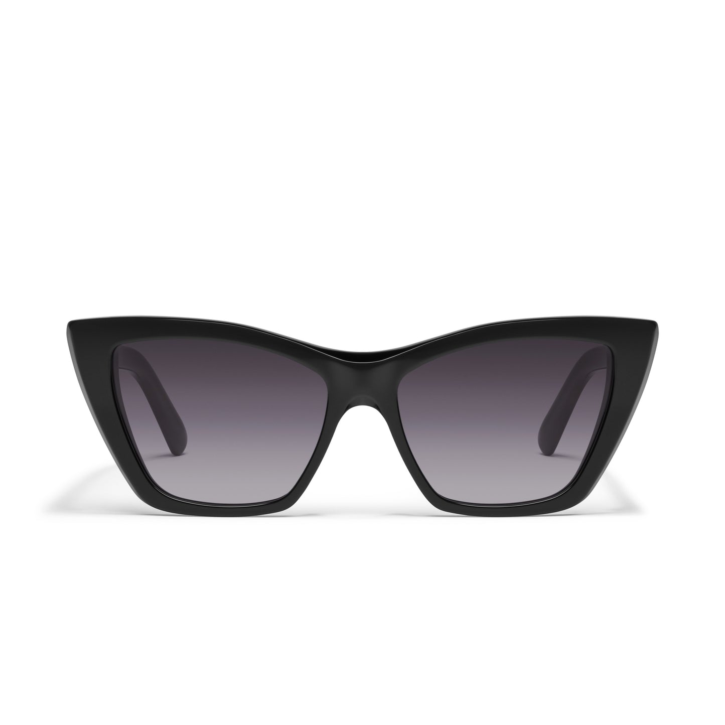 QUAY Set In Stone Sunglasses - Black/Smoke