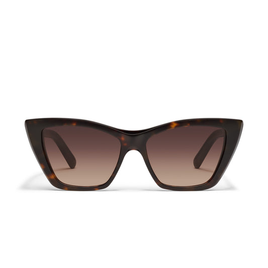 QUAY Set In Stone Sunglasses - Dark Tort/Dark Fawn