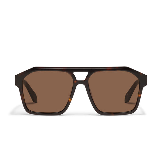 QUAY Soundcheck Sunglasses - Dark Tort/Brown