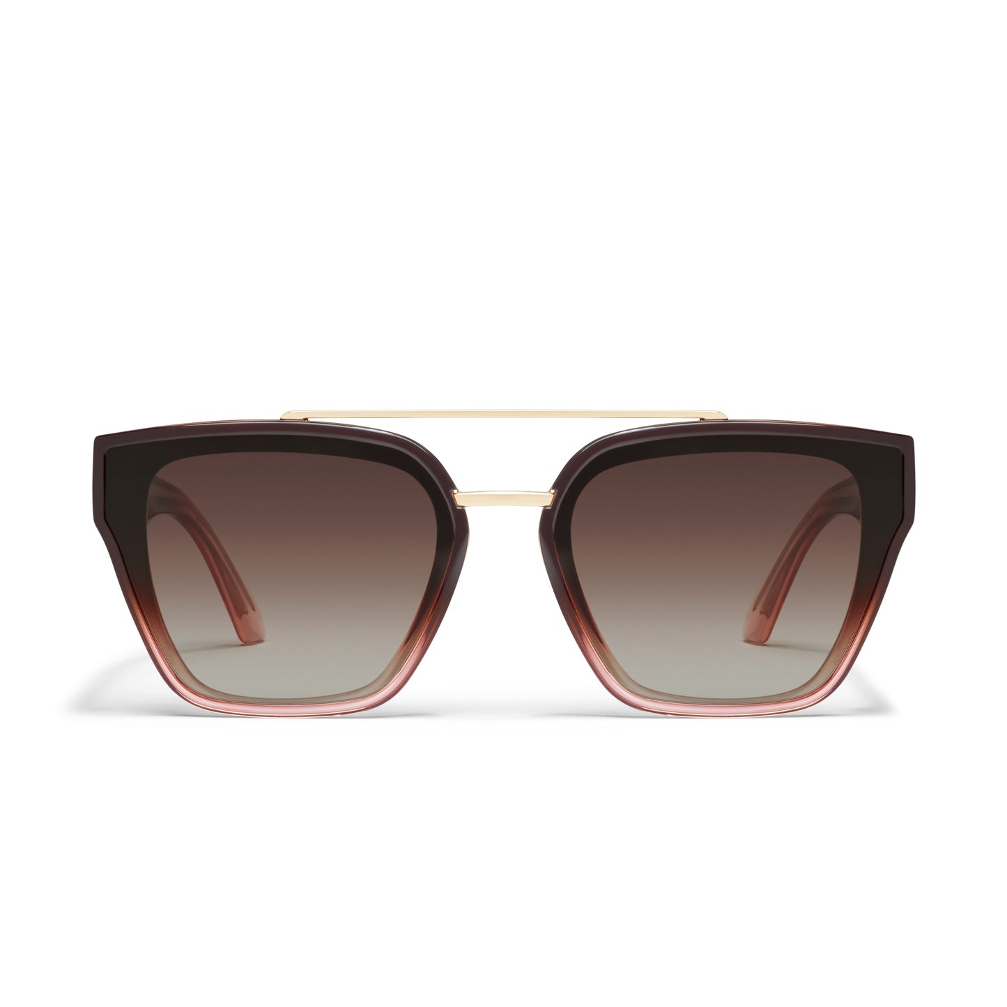 QUAY Sweet Talker Sunglasses - Chocolate Peony/Brown