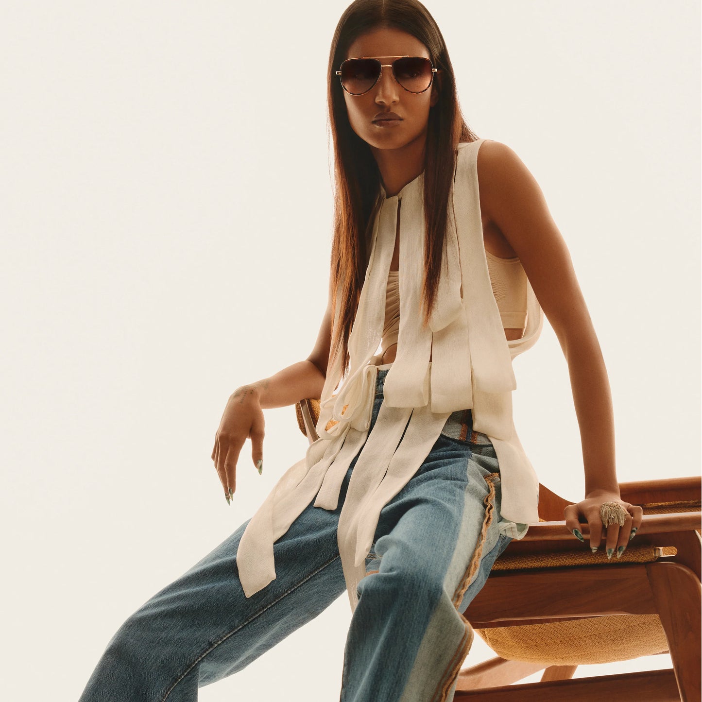 QUAY All In Large Sunglasses - Tort/Brown Fade