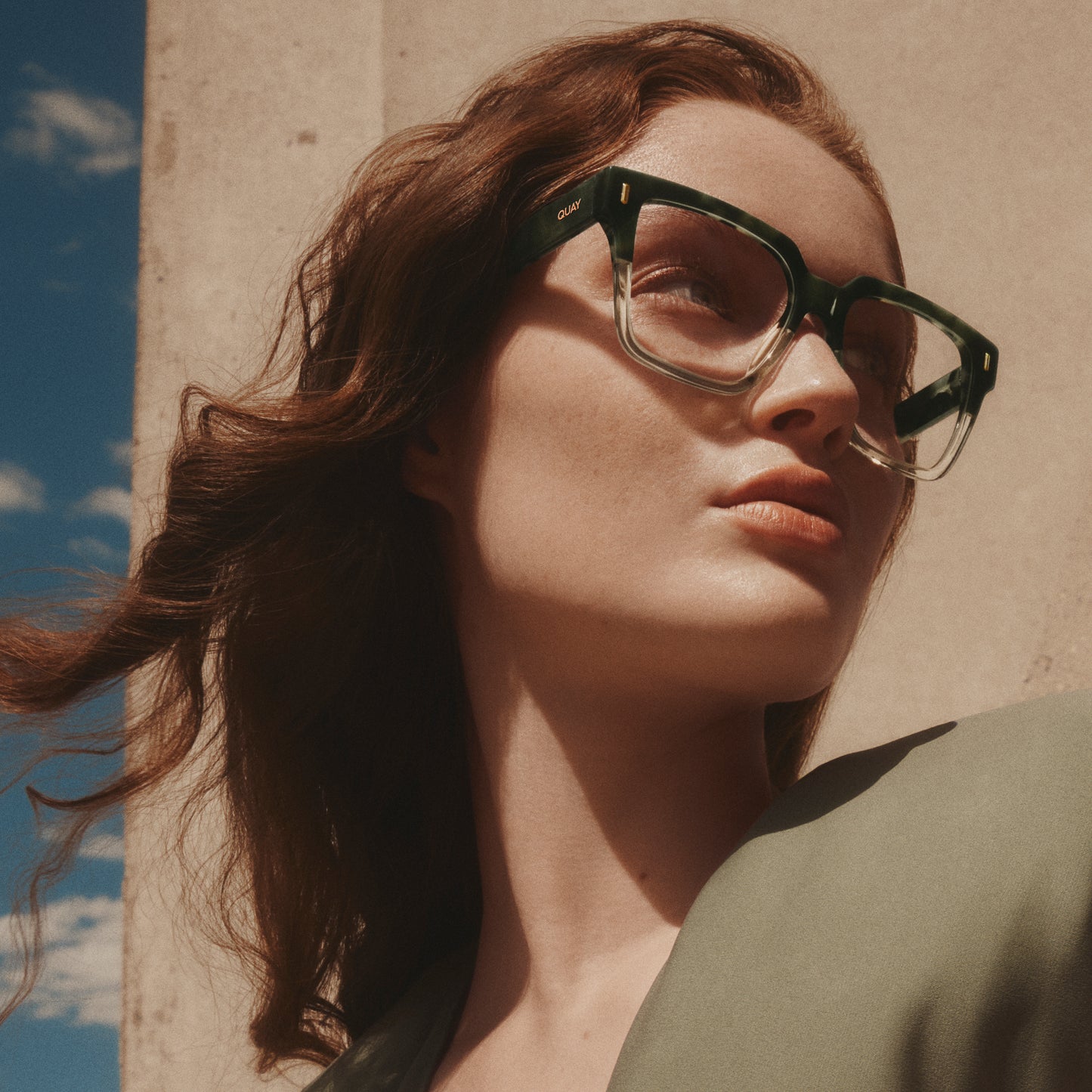 QUAY Bold Type Optical Eyeglasses - Plum Gradient (Exclusively In-Store)