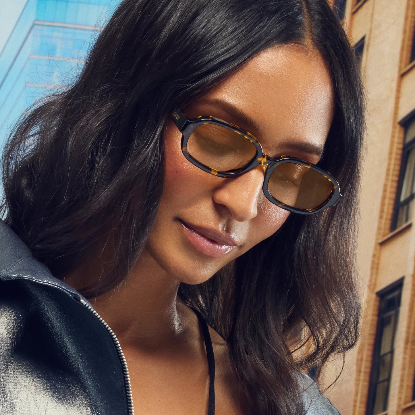 QUAY Could Never Sunglasses - Tort Yellow/Tan
