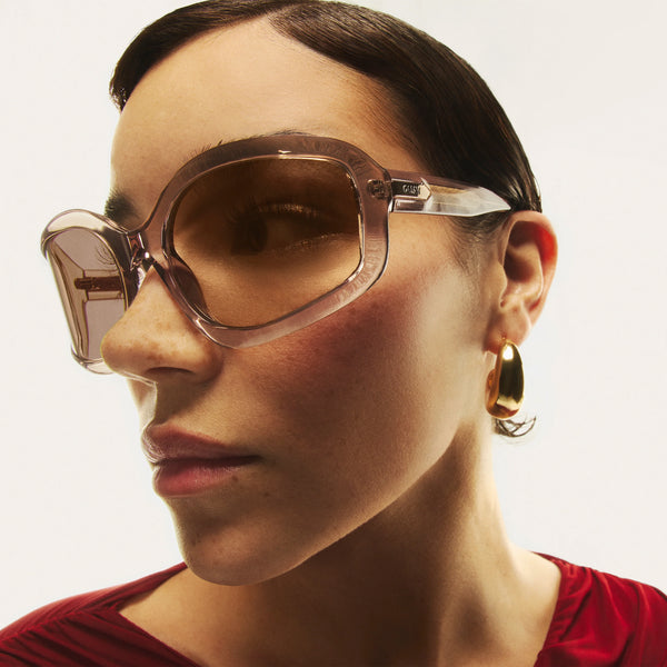 QUAY Current Mood Sunglasses - Doe/Tan