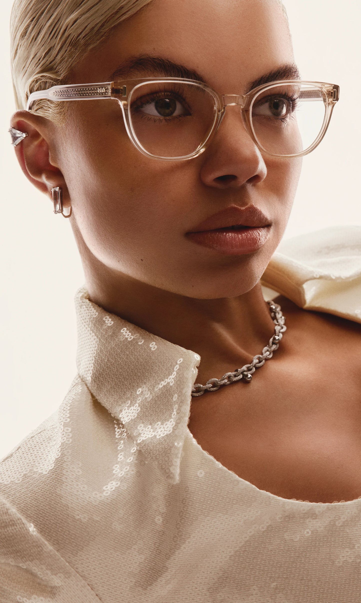 QUAY Double Click Optical Eyeglasses - Coffee Tort (Exclusively In-Store)