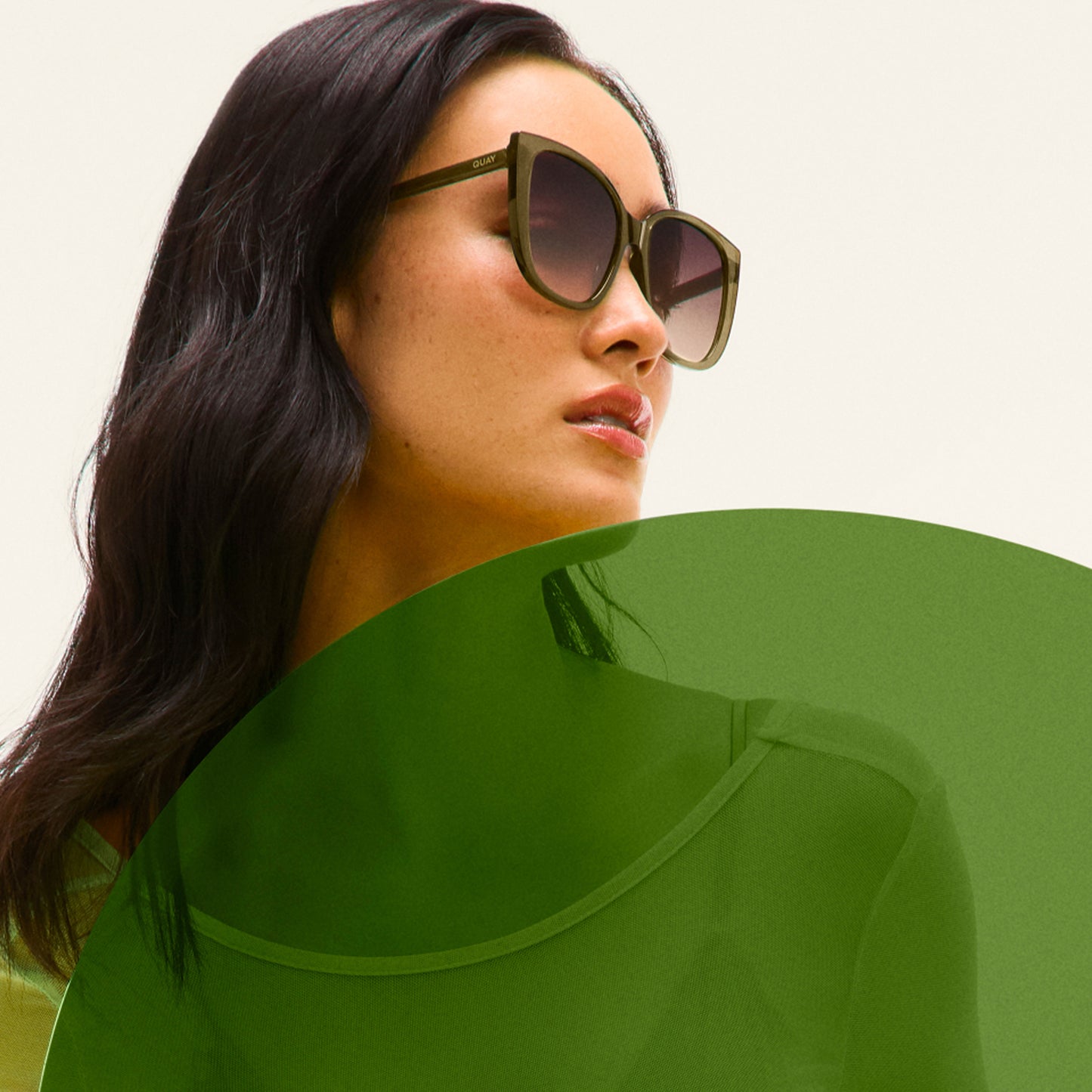 QUAY Ever After Sunglasses - Dark Brown/Dark Brown