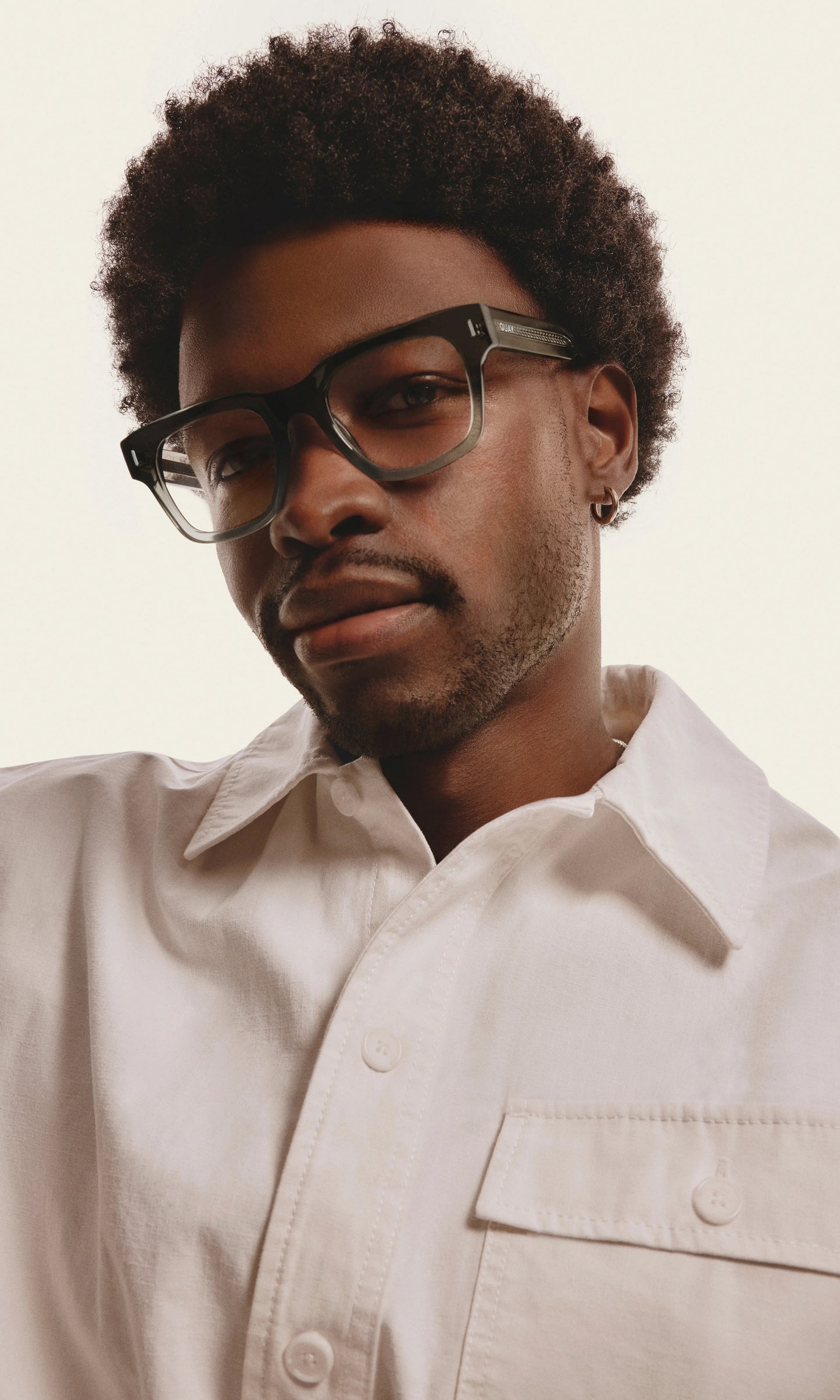 QUAY Exec 50mm Optical Eyeglasses - Moss Grey (Exclusively In-Store)