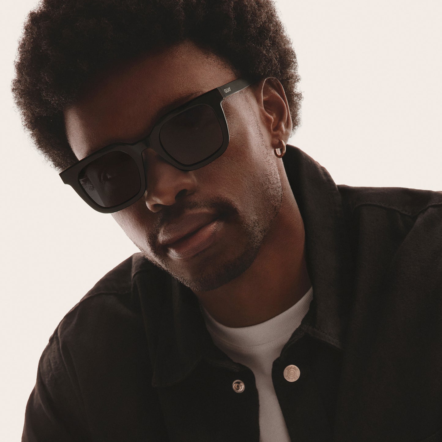 QUAY Game Over Sunglasses - Grey/Navy Polarized