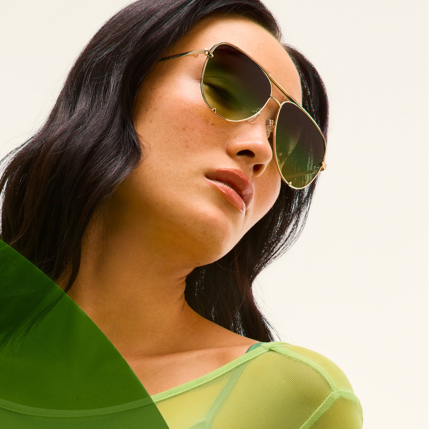 QUAY High Key Extra Large Sunglasses - Rose Gold/Tan Rose