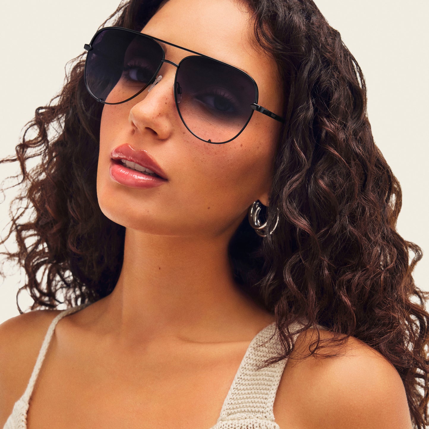 QUAY High Key Extra Large Sunglasses - Chocolate/Dark Brown