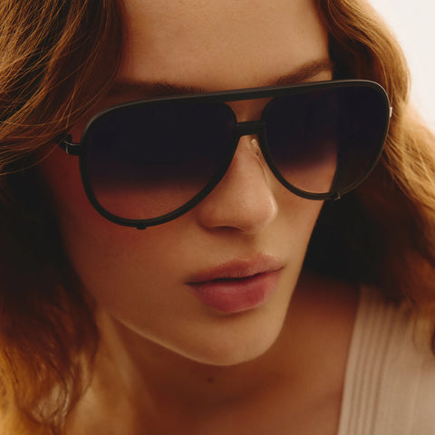 QUAY High Profile Sunglasses - Matte Black/Black Fade