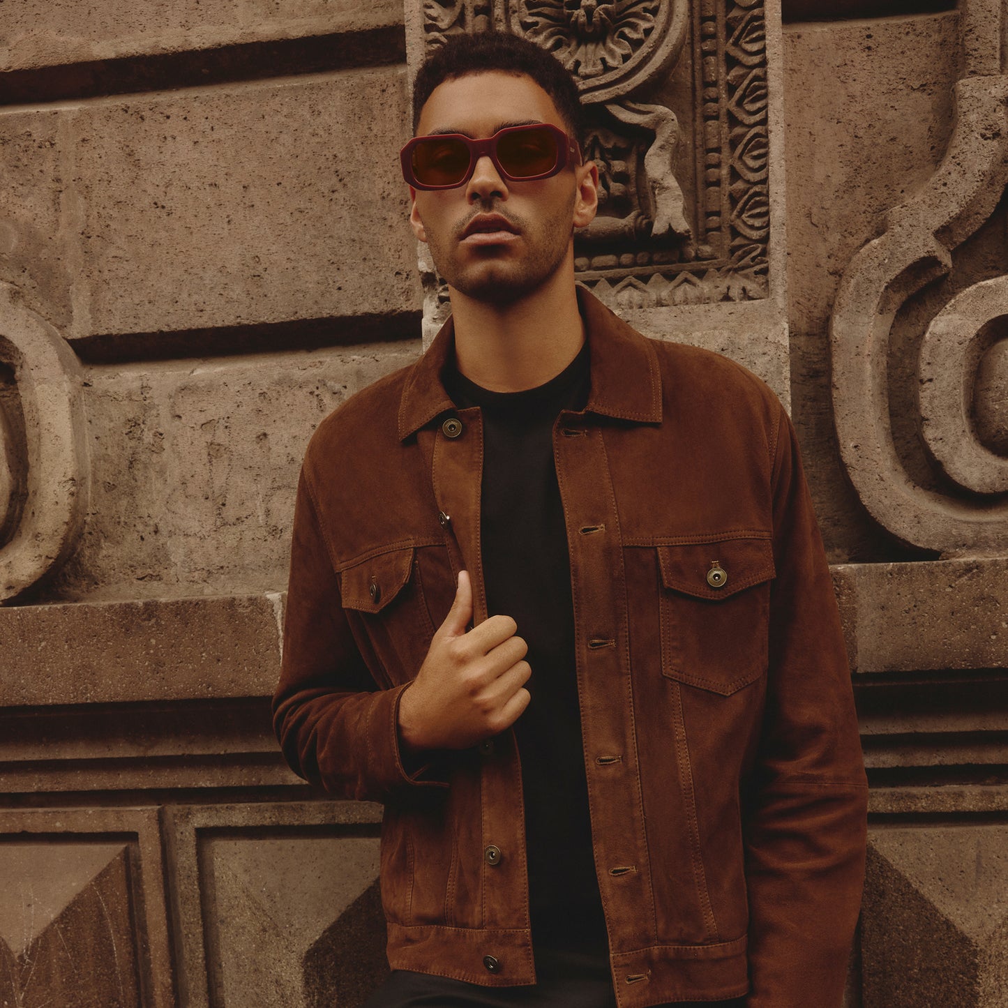 QUAY Hyped Up Sunglasses - Dahlia/Brown