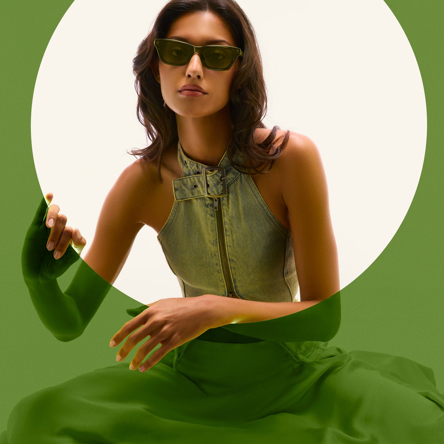 QUAY In The City Sunglasses - Olive/Olive