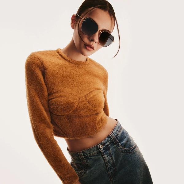 QUAY Main Character Sunglasses - Black Gold/Smoke