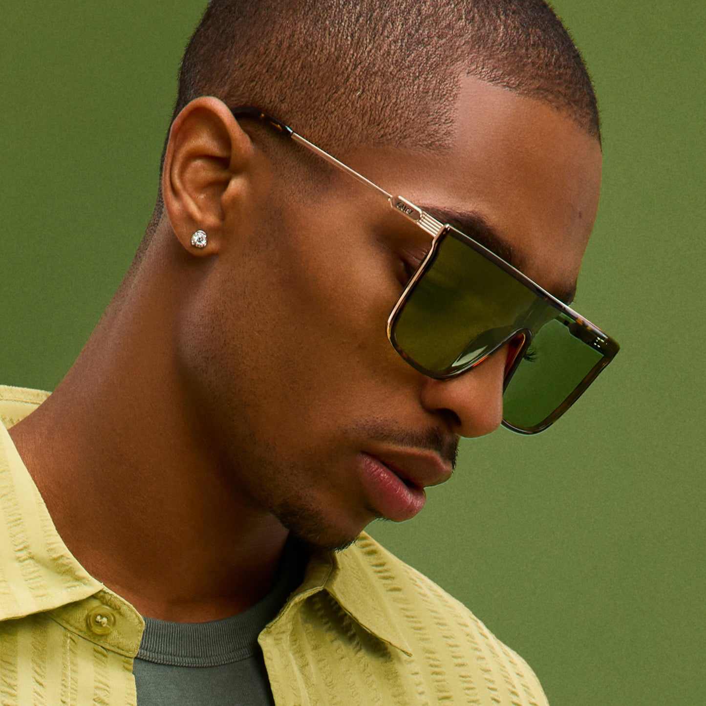 QUAY Nightfall Remixed Sunglasses - Dark Tort/Pistachio