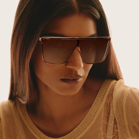QUAY Nightfall Remixed Sunglasses - Doe/Brown Fawn