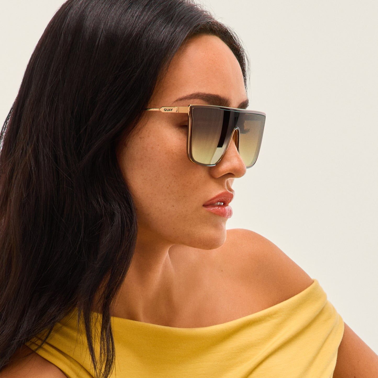 QUAY Nightfall Remixed Sunglasses - Dark Brown/Bronze Glow