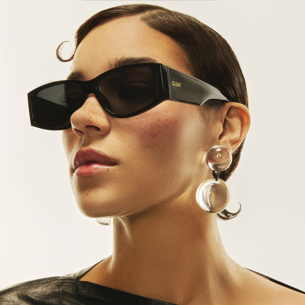 QUAY Not My Fault Sunglasses - Deep Green/Brown (Exclusive Colourway)