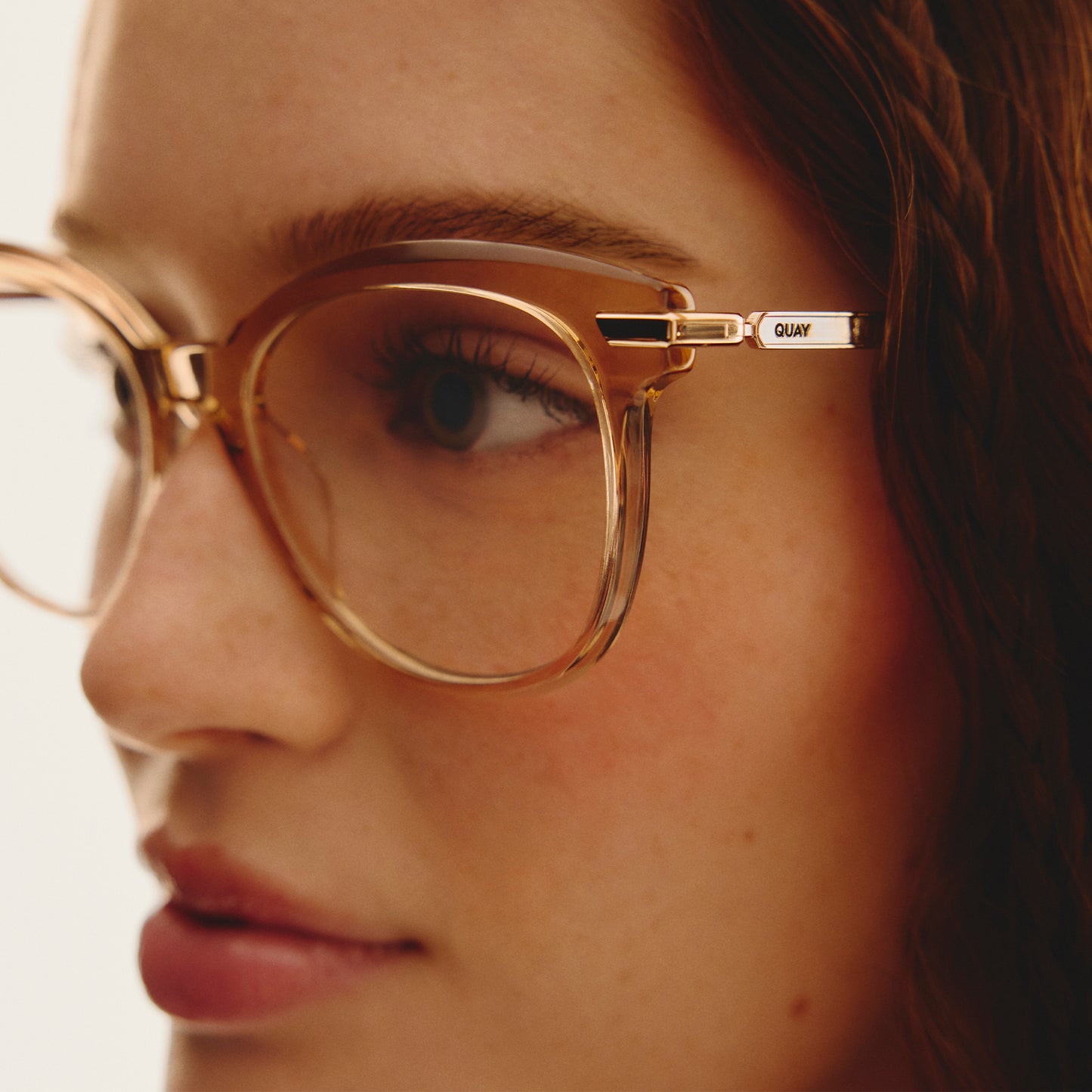 QUAY Pencil Me In Optical Eyeglasses - Rose Tort (Exclusively In-Store)