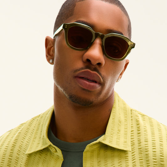 QUAY Roll Film Sunglasses - Olive/Brown