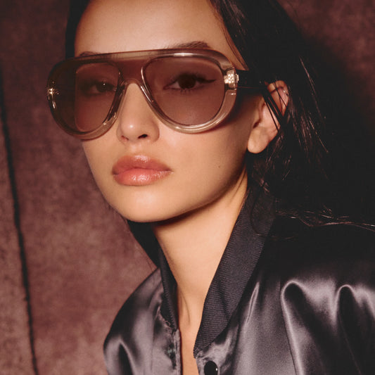 QUAY Set List Sunglasses - Doe/Tan