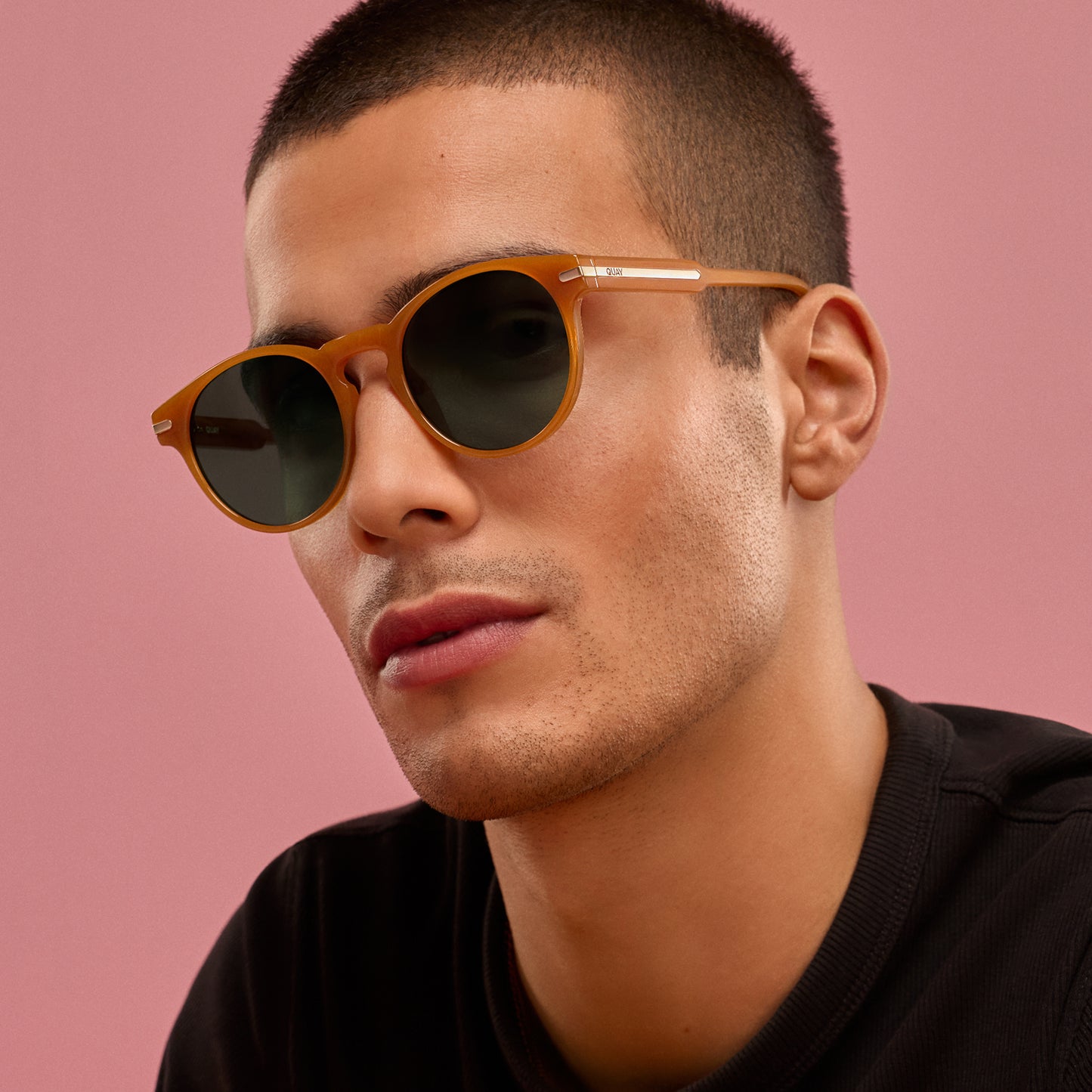QUAY Slow Mo Sunglasses - Amber/Green