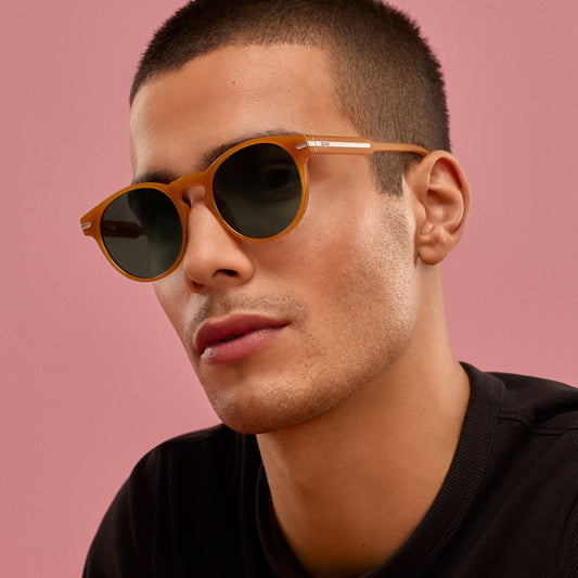 QUAY Slow Mo Sunglasses - Amber/Green