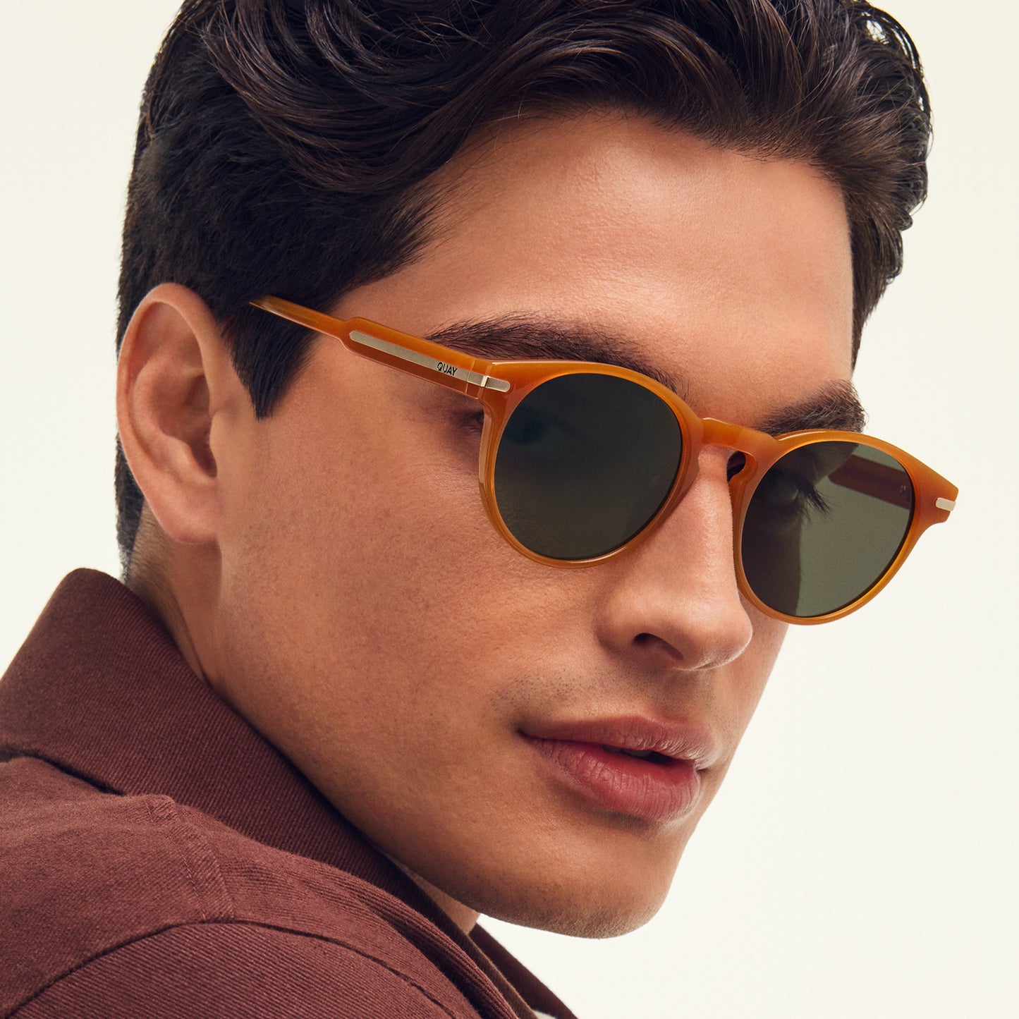 QUAY Slow Mo Sunglasses - Amber/Green