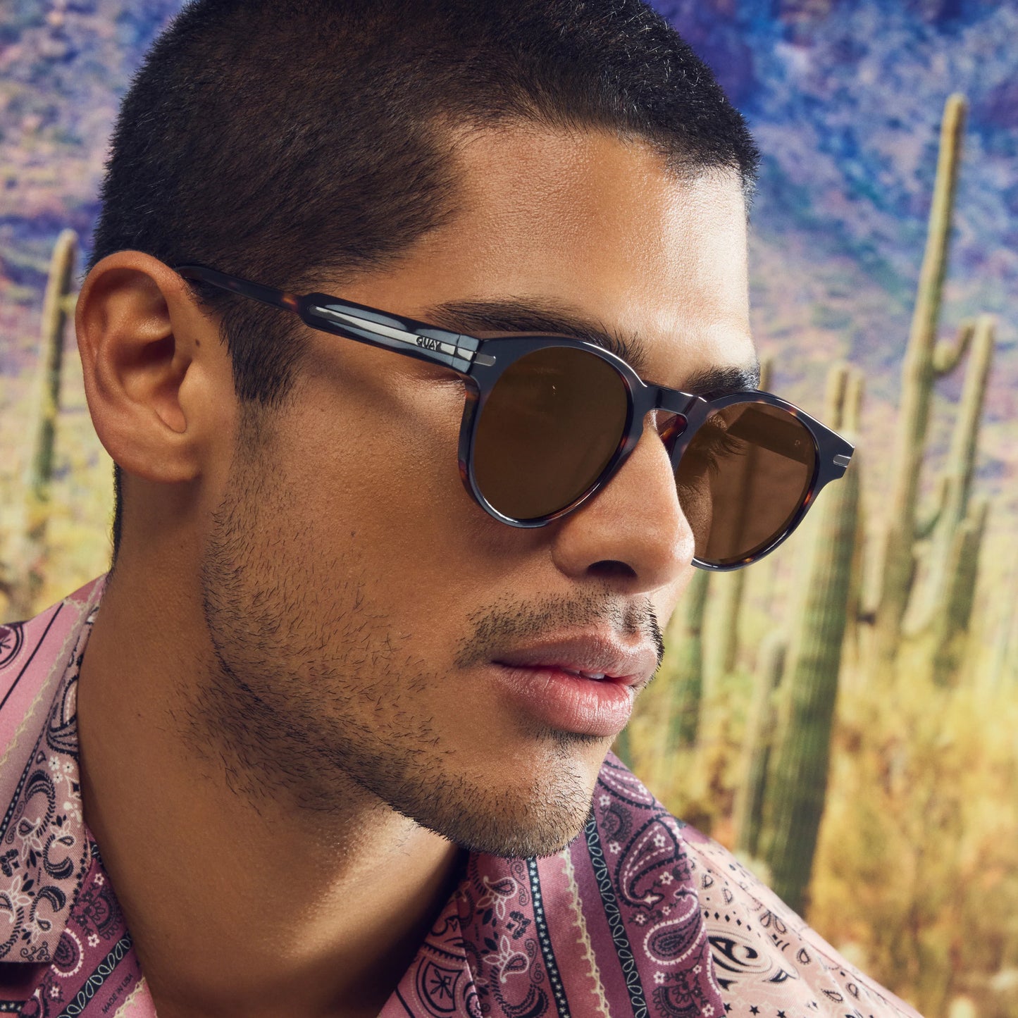 QUAY Slow Mo Sunglasses - Dark Tort/Brown Polarized