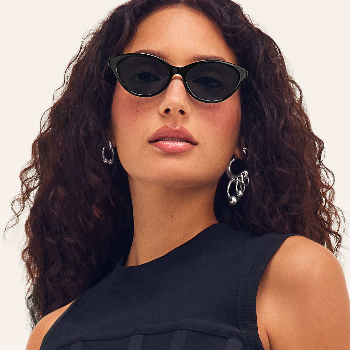 QUAY Talk Nice Sunglasses - Bone/Tan