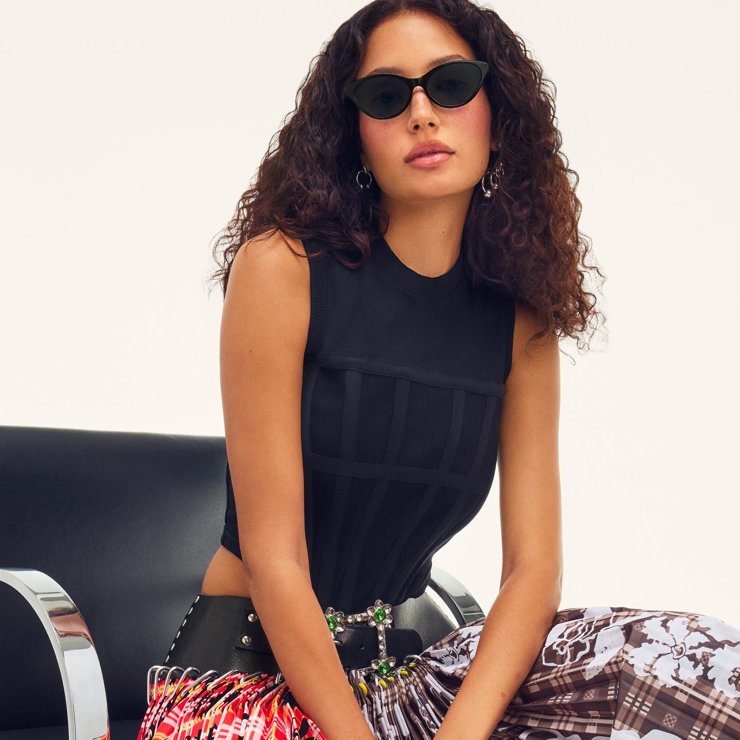 QUAY Talk Nice Sunglasses - Bone/Tan